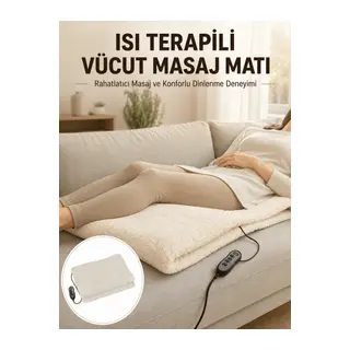 Vücut Masaj Matı Isı Terapili ve Çok Bölgeli Masaj Yeni Nesil