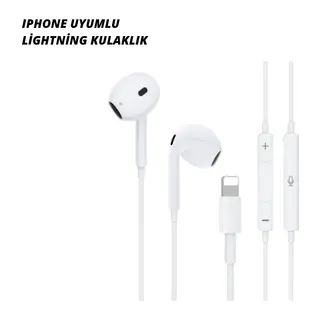 iPhone 14 ve altındaki modellerle uyumlu Kablolu kulaklık