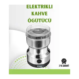 Kahve ve Baharat Değirmeni | Kompakt, Hafif, Hızlı Öğütme, Şeffaf Kapaklı, Kolay Kullanım