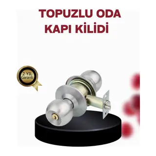 Paslanmaz Çelik Dayanıklı Topuzlu Kapı Kilidi
