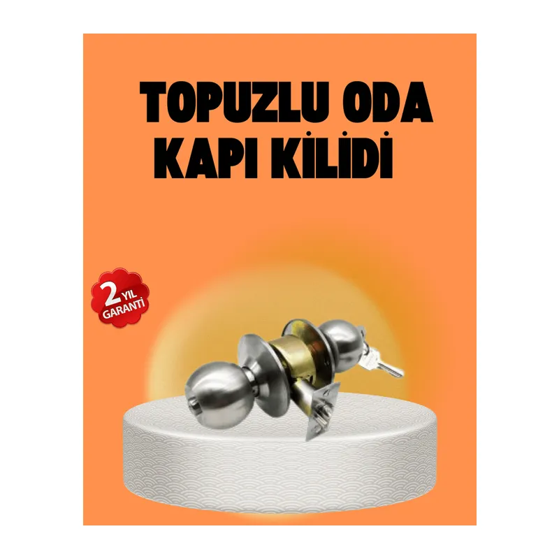Mat Renk Topuzlu Kapı Kilidi – Giriş Tipi