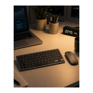 Telefon Tablet ve Bilgisayar Uyumlu Kablosuz Klavye Mouse Kombini