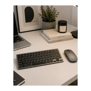 Sessiz Kullanım Sunan Bluetooth Klavye Mouse Seti Çoklu Cihaz Uyumlu