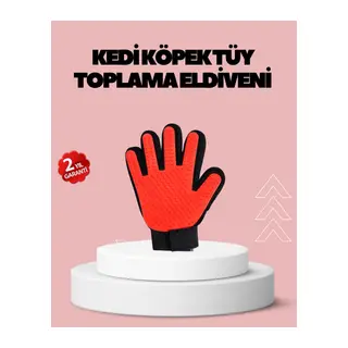 Evcil Hayvanlar İçin Tüy Dökülme Önleyici Eldiven – Masaj ve Temizlik İçin Yumuşak Silikon Uçlu