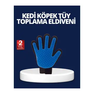 Evcil Hayvan Tüy Toplama ve Masaj Eldiveni – Köpek ve Kedi Tüy Dökülme Önleyici Bakım Eldiveni