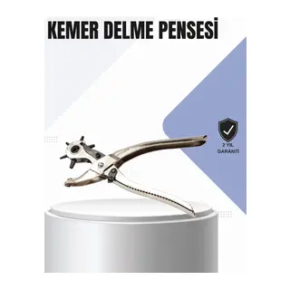 Kemer Delme Pensesi Çok Amaçlı 6 Farklı Delik Boyu Ayarlı Deri Delme Aleti