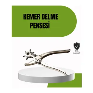 Deride Kemer Çanta Ayakkabı Delme Pensesi 6 Uçlu Döner Başlıklı Tamir Aleti
