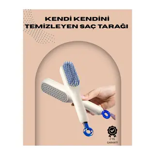Otomatik Temizlenen Ergonomik Saç Tarağı – Masaj Başlıklı