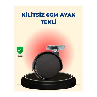 Masa ve Sehpa İçin 6 cm Kilitsiz Ayak Tekli