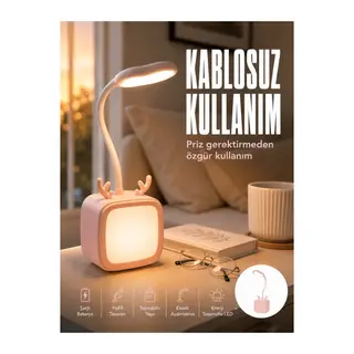 Ayarlanabilir LED Masa Lambası Şarjlı Modern Aydınlatma