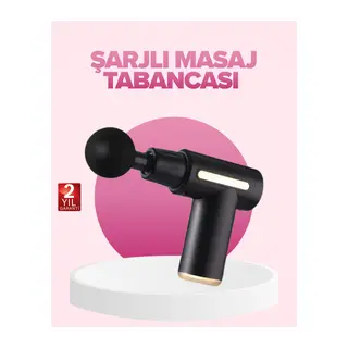 Profesyonel Masaj Tabancası 6 Kademeli Derin Kas Terapisi 4 Başlıklı Şarjlı Sessiz Motor