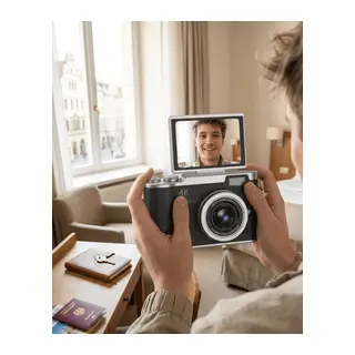 48 MP 4K Dijital Kamera 8X Zoom ve 180 Derece Ekran Yeni Başlayanlar İçin Uygun