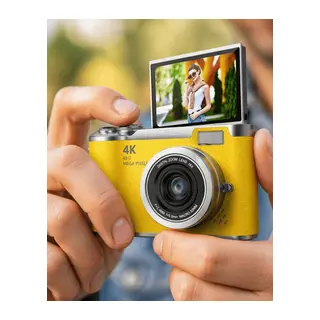Yüksek Çözünürlüklü 48 MP Kamera 4K Video Çekim Selfie Vlog Fotoğraf Makinesi