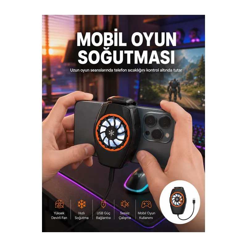 Telefon Soğutucu Cep Telefon Soğutma Fanı Radyatör