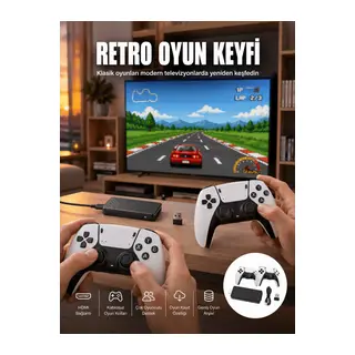 Taşınabilir Retro Oyun Çubuğu Kablosuz Oyun Kolu Seti Yeni Nesil
