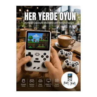 Geniş Ekranlı Taşınabilir Retro Oyun Konsolu Yeni Nesil