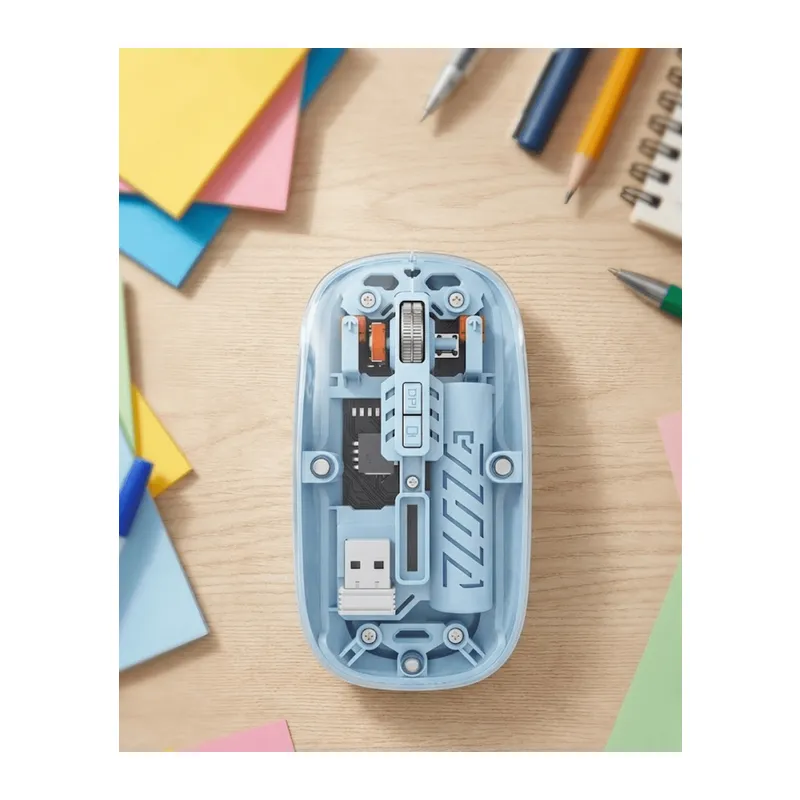 Ofis ve Günlük Kullanım İçin Mavi Bluetooth Kablosuz Mouse