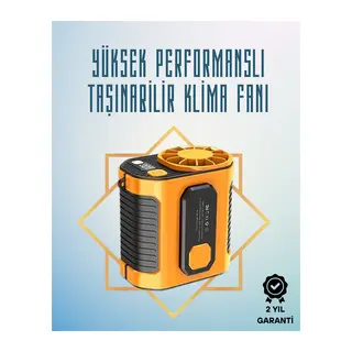Yüksek Hızlı Mini Klima Fan – 11 m/s Rüzgar Gücü, 100 Hız Ayarı