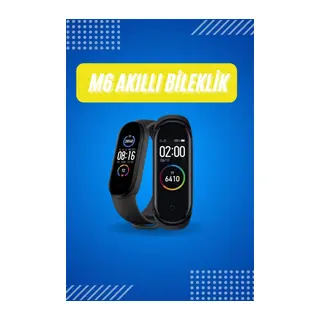 Akıllı Uyumlu Bileklik M6 Adımsayar Spor Modları Çağrı Görme Türkçe Menü