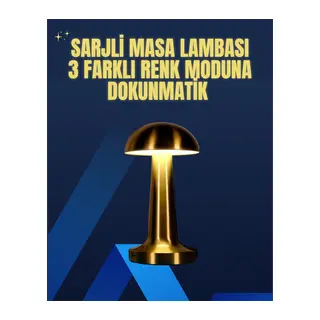 Modern Tasarım Şarjlı Masa Lambası – 1800 mAh Batarya