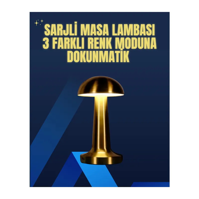 Modern Tasarım Şarjlı Masa Lambası – 1800 mAh Batarya