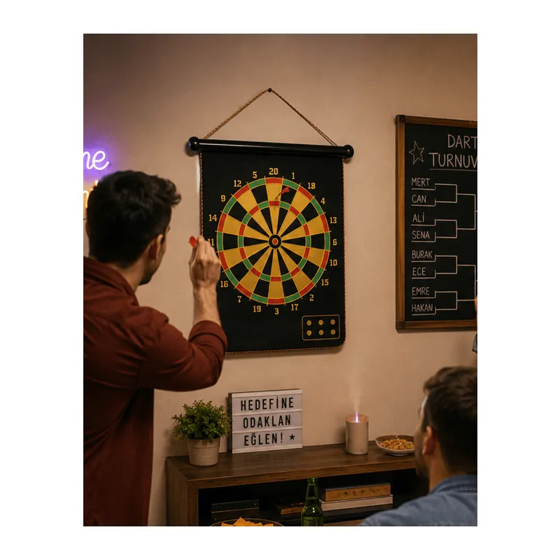 Manyetik Dart Oyunu Katlanabilir Güvenli Dart Seti 6 Ok Hediyeli