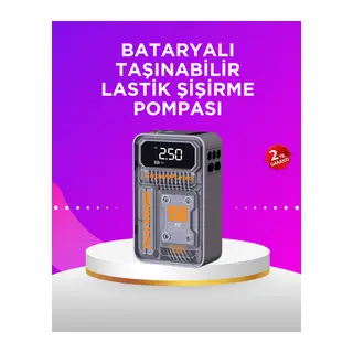 Mini Boy Elektrikli Şarjlı Yüksek Basınçlı Lastik Şişirme Pompası