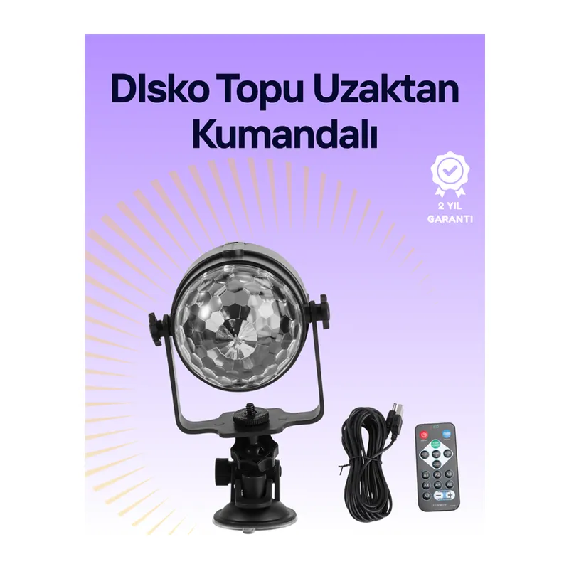 Taşınabilir ve Dayanıklı Plastik Kristal LED Disko Işığı