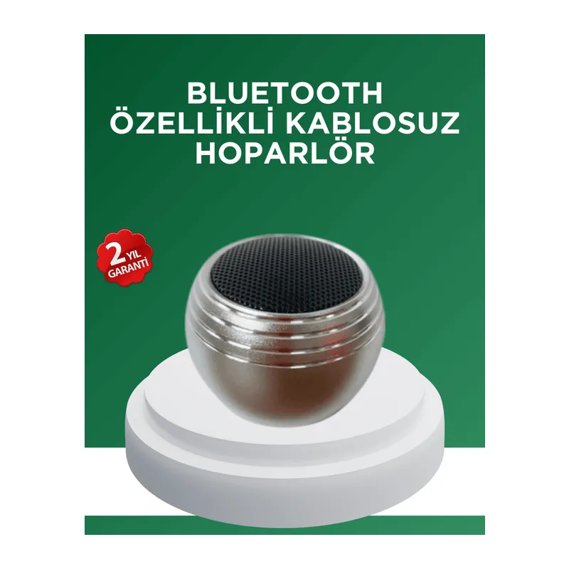 Mini Bluetooth Hoparlör TWS Özellikli Taşınabilir Güçlü Ses