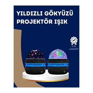 360° Dönen Galaxy Projektörlü Gece Lambası – Star Master Yıldızlı Gökyüzü Efekti