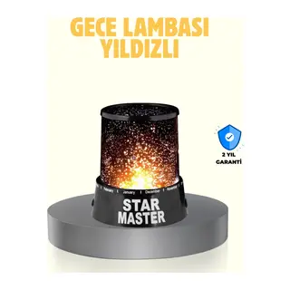 LED Renk Değiştiren Yıldız Projektör Galaxy Efektli Gece Lambası