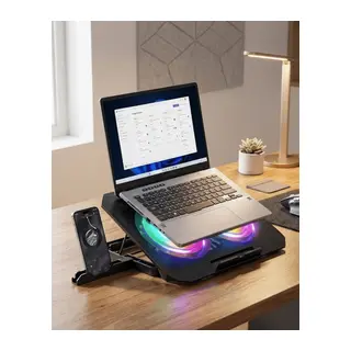 RGB Fanlı Laptop Soğutma Standı USB Girişli Notebook Yükseltici