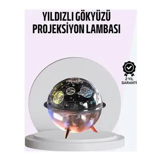 USB Şarjlı Uzay Temalı Işık Projektörü Hava Nemlendirici