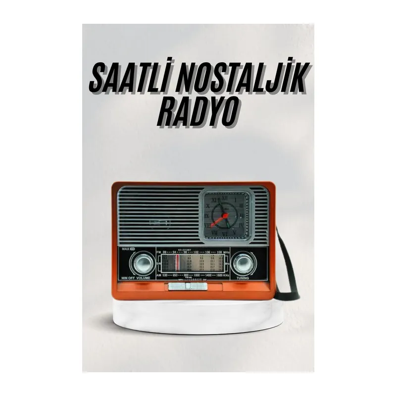 Vintage Nostaljik Radyo AUX USB SD Kart Girişli Şarjlı Bluetooth Bağlantılı