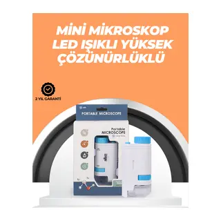 Portatif El Mikroskop – LED Işıklı, Aynı Anda Net Odaklama