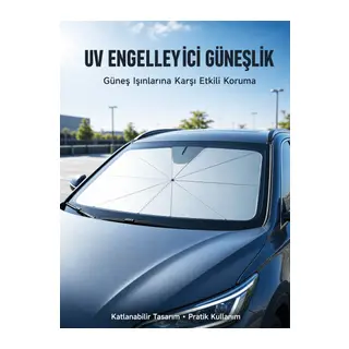 Isı ve UV Engelleyici Güneşlik – 360° Bükülebilir Şemsiye Sapı ile Konfor Yeni Nesil