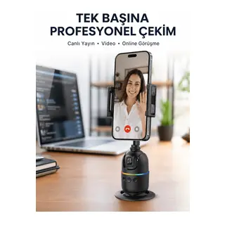 Canlı Yayın ve Video Çekimleri İçin Otomatik Yüz Takipli Masaüstü Gimbal Yeni Nesil