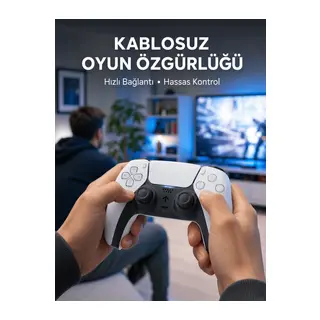 PS5 Uyumlu Kablosuz Oyun Kolu Sessiz Tuşlar ve Güçlü Performans Yeni Nesil