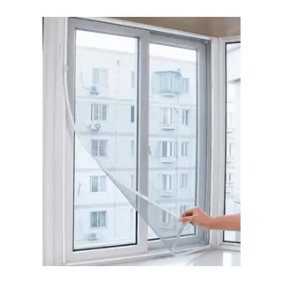 Pencere Sineklik Tülü 100x150 CM Çift Taraflı Bant Hediyeli Kesilebilir Tül Sineklik Seti