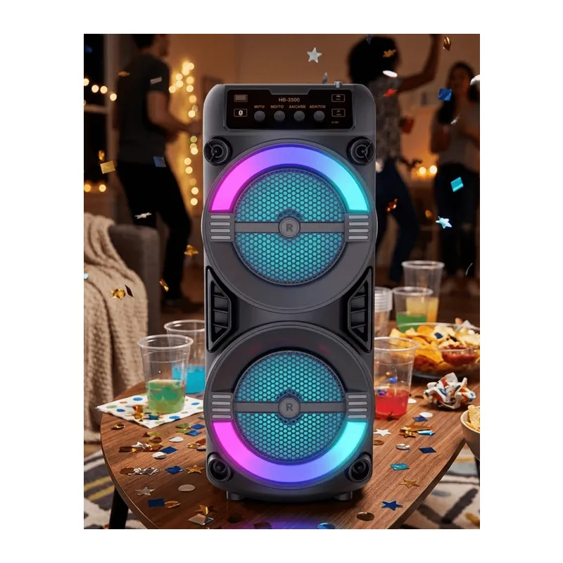 LED Işıklı Kablosuz Bluetooth Hoparlör USB TF Kart Destekli