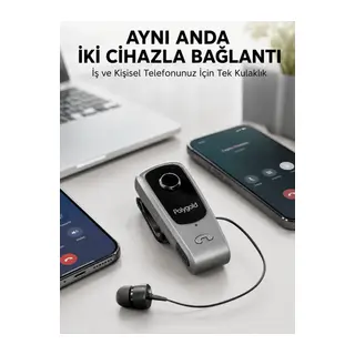 Mikrofonlu ve Ses Kontrollü Kablosuz Kulak İçi Kulaklık