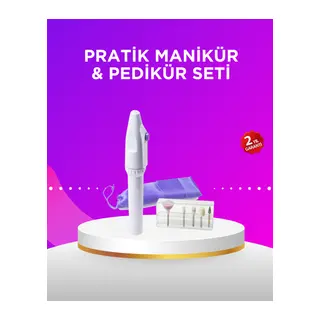 Elektrikli Manikür ve Pedikür Matkap Seti – Ayarlanabilir Hız, Ergonomik ve Sessiz