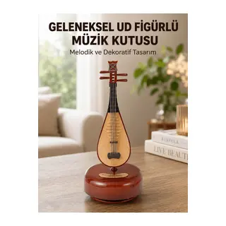 Enstrüman Şeklinde Müzik Kutusu Lüt Tasarım Melodious Music