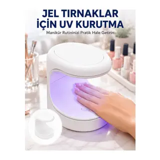 Kalıcı Oje Kurutucu UV Led Teknolojisi Taşınabilir Mini Tırnak Kurutucu Yeni Nesil