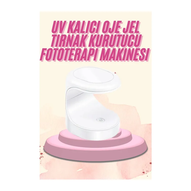 Mini Taşınabilir Kalıcı Oje Jel Tırnak Kurutucu Fototerapi Makinesi