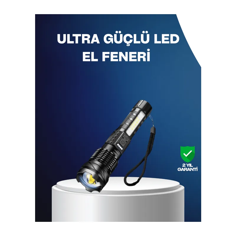 Outdoor ve Acil Durum İçin Güçlü LED El Feneri