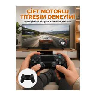 Kablosuz Titreşimli Oyun Kolu – Yüksek Hassasiyetli Analog Kontrol ve Ergonomik Tutma Yeni Nesil