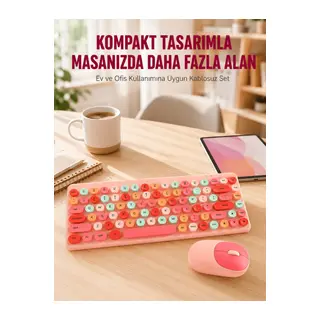 Kablosuz Bluetooth Klavye – Çoklu Cihaz Desteği, Akıllı Güç Tasarrufu Yeni Nesil