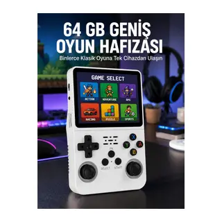 Klasik Oyun Konsolu 64 Bit İşlemci ve Çift Kart Girişi Özellikli Yeni Nesil