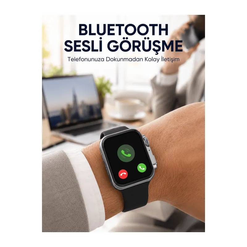 RS12 PRO+ Titanyum Kasa Akıllı Saat – Uyku ve Nabız Takibi, Suya Dayanıklı, Bluetooth Arama Yeni Nesil